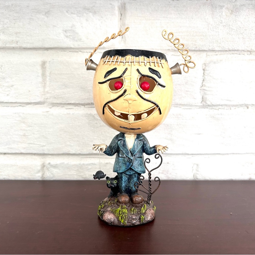 Halloween Frankenstein Tea Light Candle Holder